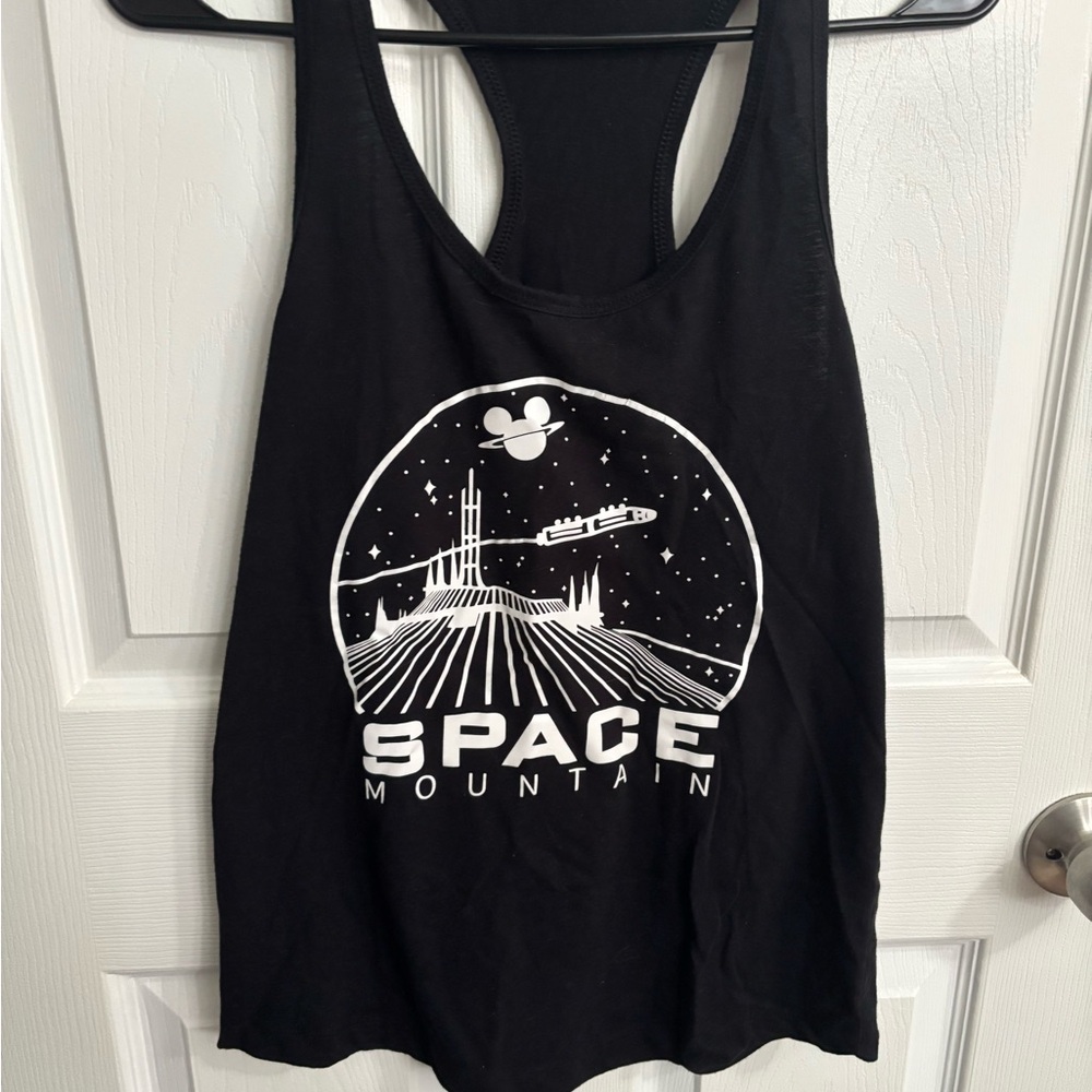 Black Space Mountain Tank Top size Medium
